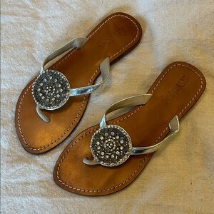 Mystique Boutique Silver Embellished Sandals